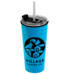 The Roadmaster - 18 oz. Travel Tumbler with 2-in-1 Flip and Straw hole lid