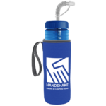 The Lifeguard - 24 oz PETE Bottle With a Straw lid and Caddy