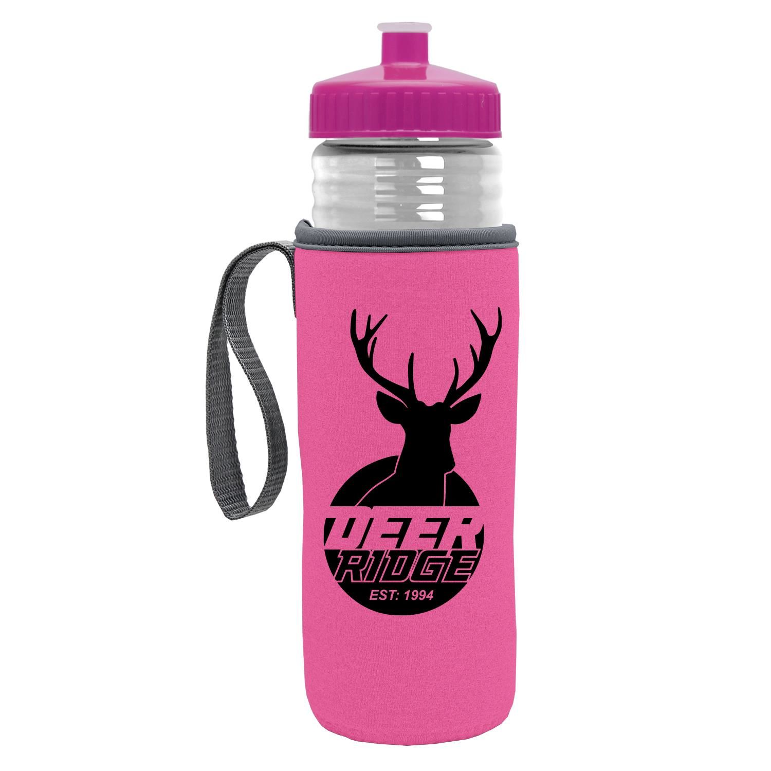 The Lifeguard - 24 oz PETE Bottle w Push Pull Lid and Caddy
