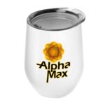 The Vino - 10 oz. Stainless Steel Stemless Wine Glass Shaped Tumbler - Digital