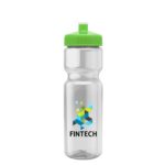 Champion - 28 oz. Transparent Bottle with Push pull lid and Digital Imprint