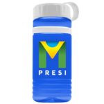 Groove Stripe ? 20 oz. Tritan? Sports bottle with Tethered lid and Digital imprint