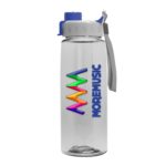 The Flair - 26 oz. Transparent Tritan? Bottle with Quick Snap lid and Digital Imprint